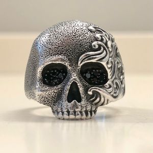 David Yurman “Waves” Skull Ring • Size 11